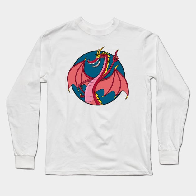 Hildegard Gretchwyrm in a circle Long Sleeve T-Shirt by Slack Wyrm